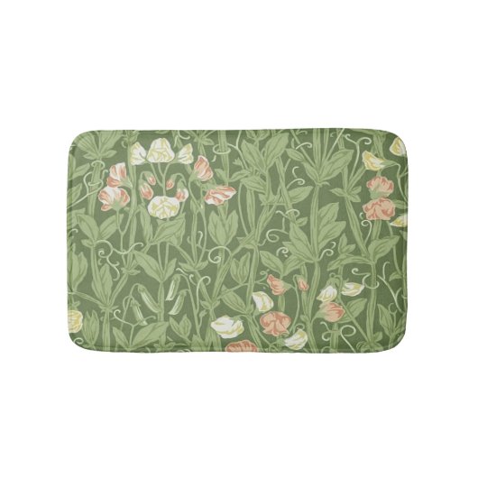 William Morris Sweet Pea Floral Design Badmat (Voorkant)