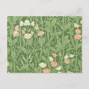William Morris Sweet Pea Floral Design Briefkaart