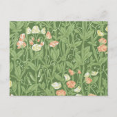 William Morris Sweet Pea Floral Design Briefkaart (Voorkant)