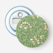 William Morris Sweet Pea Floral Design Button Flesopener (Voorkant)