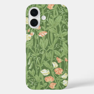 William Morris Sweet Pea Floral Design iPhone 16 Hoesje