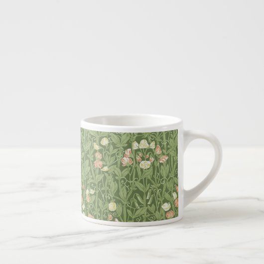 William Morris Sweet Pea Floral Design Espresso Kop (Rechts)