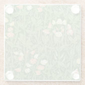 William Morris Sweet Pea Floral Design Glazen Onderzetter (Achterkant)