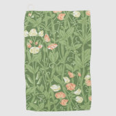 William Morris Sweet Pea Floral Design Golfhanddoek (Voorkant)
