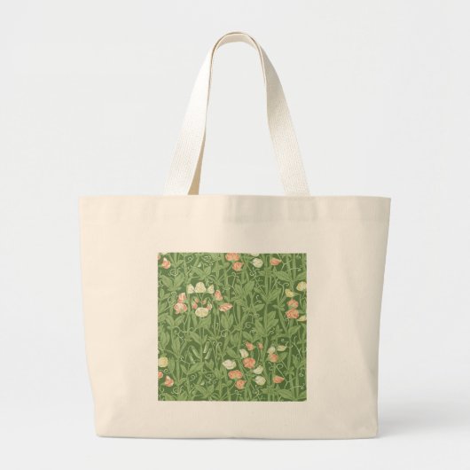 William Morris Sweet Pea Floral Design Grote Tote Bag (Voorkant)