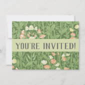 William Morris Sweet Pea Floral Design Kaart (Voorkant)