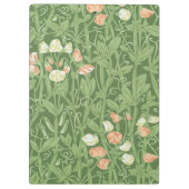 William Morris Sweet Pea Floral Design Klembord (Achterkant)