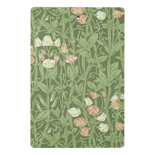 William Morris Sweet Pea Floral Design Mini Klembord (Achterkant)