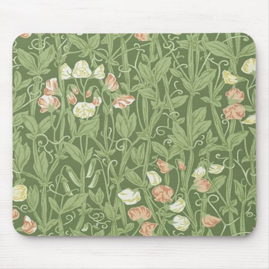 William Morris Sweet Pea Floral Design Muismat (Voorkant)