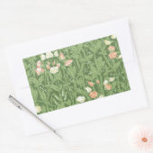 William Morris Sweet Pea Floral Design Rechthoekige Sticker (Envelop)