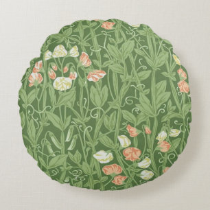 William Morris Sweet Pea Floral Design Rond Kussen