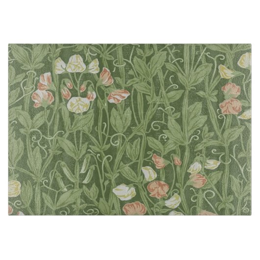 William Morris Sweet Pea Floral Design Snijplank (Voorkant)