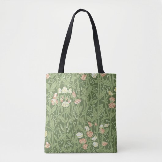 William Morris Sweet Pea Floral Design Tote Bag (Voorkant)