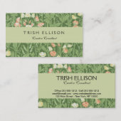 William Morris Sweet Pea Floral Design Visitekaartje (Voorkant / Achterkant)