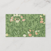 William Morris Sweet Pea Floral Design Visitekaartje (Achterkant)