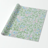 William Morris Sweet Pea Floral Pattern Classic Cadeaupapier (Uitgerold)