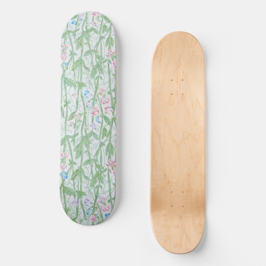 William Morris Sweet Pea Floral Pattern Classic Persoonlijk Skateboard (Voorkant)