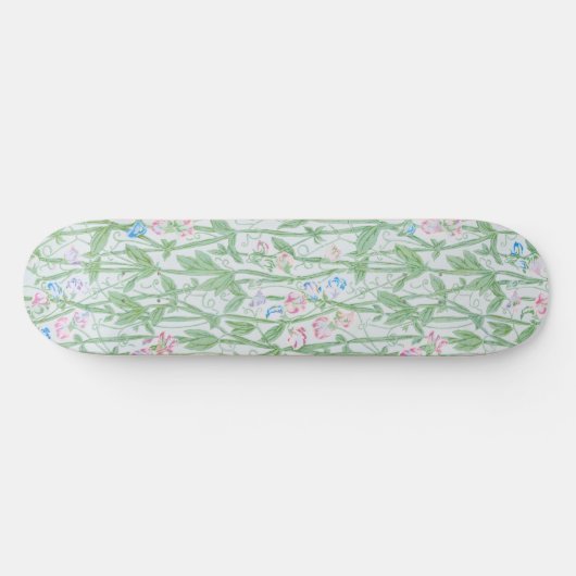 William Morris Sweet Pea Floral Pattern Classic Persoonlijk Skateboard (Horizontaal)
