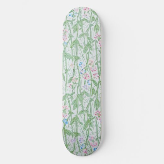 William Morris Sweet Pea Floral Pattern Classic Persoonlijk Skateboard (Voorkant)