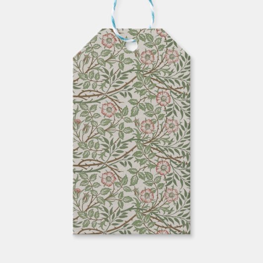 William Morris Sweetbriar Floral Art Nouveau Cadeaulabel (Voorkant)