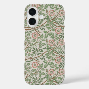 William Morris Sweetbriar Floral Art Nouveau iPhone 16 Hoesje