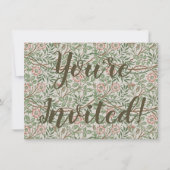 William Morris Sweetbriar Floral Art Nouveau Kaart (Voorkant)