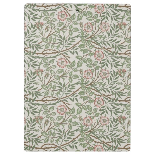 William Morris Sweetbriar Floral Art Nouveau Klembord (Achterkant)