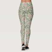 William Morris Sweetbriar Floral Art Nouveau Leggings (Achterkant)