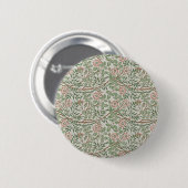 William Morris Sweetbriar Floral Art Nouveau Ronde Button 5,7 Cm (Voorkant /achterkant)