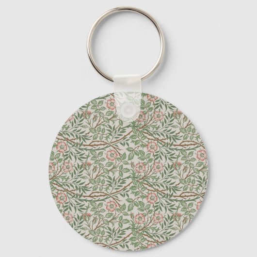 William Morris Sweetbriar Floral Art Nouveau Sleutelhanger (Voorkant)