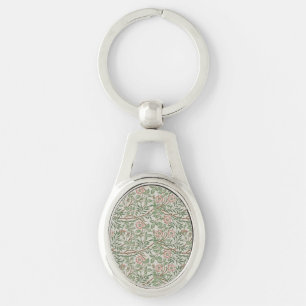 William Morris Sweetbriar Floral Art Nouveau Sleutelhanger