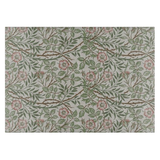 William Morris Sweetbriar Floral Art Nouveau Snijplank (Voorkant)