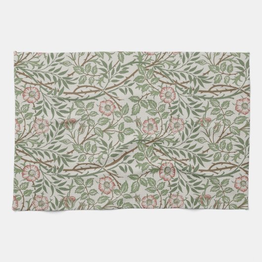 William Morris Sweetbriar Floral Art Nouveau Theedoek (Horizontaal)