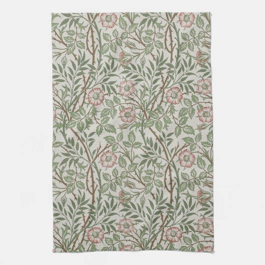 William Morris Sweetbriar Floral Art Nouveau Theedoek (Verticaal)