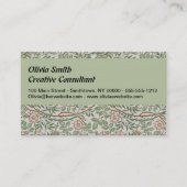 William Morris Sweetbriar Floral Art Nouveau Visitekaartje (Voorkant)