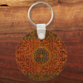 william morris tapestry tappet artwork sleutelhanger (Voorkant)