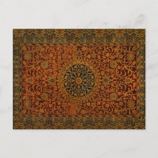 William Morris Tapijt Tapijt Tapijt Rug Briefkaart (Voorkant)
