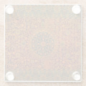 William Morris Tapijt Tapijt Tapijt Rug Glazen Onderzetter (Achterkant)