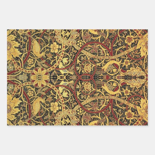 William Morris Tapijt Tapijt Tapijt Rug Inpakpapier Vel (Voorkant 3)