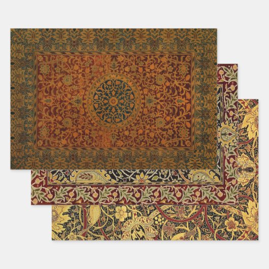 William Morris Tapijt Tapijt Tapijt Rug Inpakpapier Vel (Set)