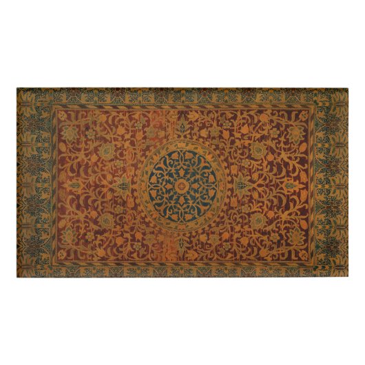 William Morris Tapijt Tapijt Tapijt Rug Naambadge (Voorkant)