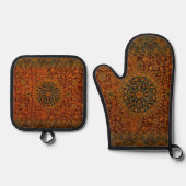 William Morris Tapijt Tapijt Tapijt Rug Ovenwant & Pannenlap Set (Voorkant)