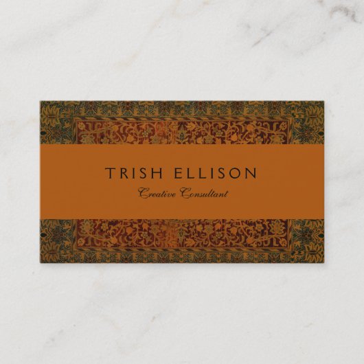 William Morris Tapijt Tapijt Tapijt Rug Visitekaartje (Voorkant)