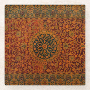 William Morris Tapijt Tapijt Vloerkleed Glazen Onderzetter