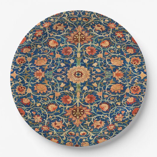 William Morris Tapijtontwerp Papieren Bordje (Voorkant)