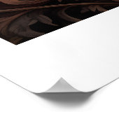 William Morris  Terracotta Herfstbloemen Poster (Hoek)