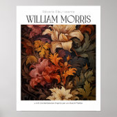 William Morris  Terracotta Herfstbloemen Poster (Voorkant)