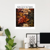 William Morris  Terracotta Herfstbloemen Poster (Thuiskantoor)