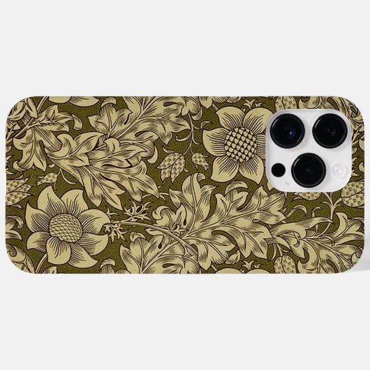 William Morris Textiel Patroon Fritillary Case-Mate iPhone Case (Achterkant (horizontaal))