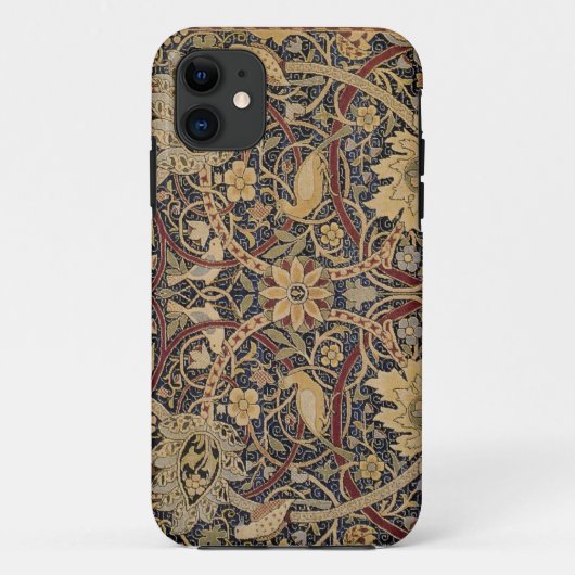 William Morris Textiel Patroon Iphone Case (Achterkant)